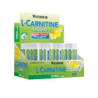 Comprar Reductores Sin Estimulantes WEIDER - L-CARNITINA LIQUID 25* 20 VIALES marca Weider. Precio 29,99 € Comprar Reductores Sin Estimulantes WEIDER - L-CARNITINA LIQUID 25* 20 VIALES marca Weider. Precio 29,99 €