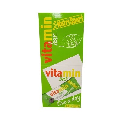 Comprar Barritas de Vitaminas NUTRISPORT - VITAMIN BAR - BARRITA VITAMINADA 20 BARRITAS * 30 GR marca NutriSport. Precio 19,99 € Comprar Barritas de Vitaminas NUTRISPORT - VITAMIN BAR - BARRITA VITAMINADA 20 BARRITAS * 30 GR marca NutriSport. Precio 19,99 €