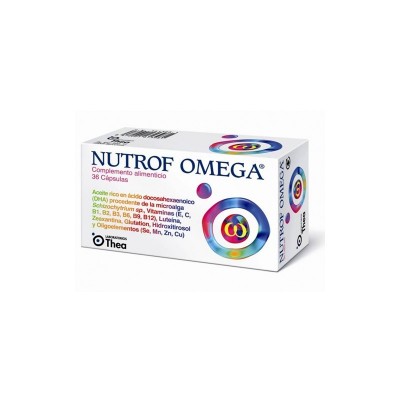 Comprar Cosmética Corporal THEA - NUTROF OMEGA 36 CÁPSULAS marca . Precio 17,80 € Comprar Cosmética Corporal THEA - NUTROF OMEGA 36 CÁPSULAS marca . Precio 17,80 €