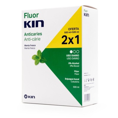 Comprar Bucal KIN - FLUORKIN ENJUAGUE BUCAL DIARIO 2X500ML marca KIN. Precio 5,79 € Comprar Bucal KIN - FLUORKIN ENJUAGUE BUCAL DIARIO 2X500ML marca KIN. Precio 5,79 €