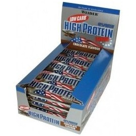 Comprar Barritas de Proteína WEIDER - 40% LOW CARB HIGH PROTEIN BAR - 24 BARRITAS * 50 GR marca Weider. Precio 52,56 €