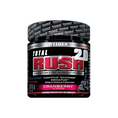 Comprar Pre-Entrenos WEIDER - TOTAL RUSH 2.0 - 375 GR marca Weider. Precio 31,44 € Comprar Pre-Entrenos WEIDER - TOTAL RUSH 2.0 - 375 GR marca Weider. Precio 31,44 €