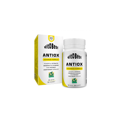 Comprar Vitaminas VITOBEST - ANTIOX FORMULA AVANZADA - 50 CÁPSULAS VEGETALES marca VitOBest. Precio 16,90 €