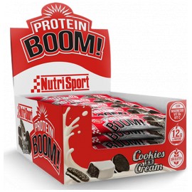 Comprar Barritas de Proteína NUTRISPORT - PROTEIN BOOM COOKIE CREAM 24 BARRITAS x 49 GR marca NutriSport. Precio 43,20 €