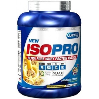 Comprar Aislado de Proteína QUAMTRAX - ISOPRO CFM 2,27 KG marca Quamtrax. Precio 69,90 € Comprar Aislado de Proteína QUAMTRAX - ISOPRO CFM 2,27 KG marca Quamtrax. Precio 69,90 €