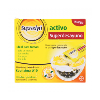 Comprar Multivitamínicos SUPRADYN ACTIVO SUPERDESAYUNO 20 SOBRES marca . Precio 8,70 € Comprar Multivitamínicos SUPRADYN ACTIVO SUPERDESAYUNO 20 SOBRES marca . Precio 8,70 €