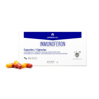 Comprar Inicio INMUNEFERON 45 CÁPSULAS , ZINC AM3 marca CANTABRIA LABS. Precio 15,16 €