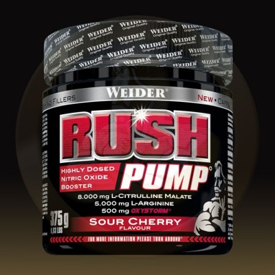 Comprar Pre-Entrenos WEIDER - RUSH PUMP - PRE-ENTRENO 375 GR marca Weider. Precio 31,99 € Comprar Pre-Entrenos WEIDER - RUSH PUMP - PRE-ENTRENO 375 GR marca Weider. Precio 31,99 €